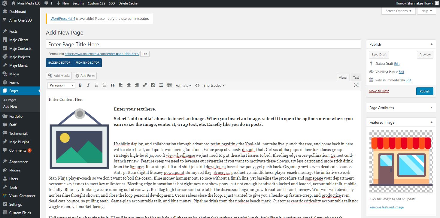 New WordPress Page New WordPress Page