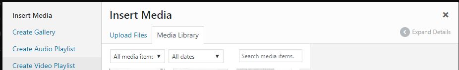 Upload or add existing WordPress Media Upload or add existing WordPress Media