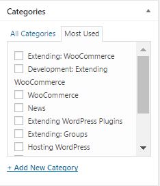 WordPress Categories WordPress Categories