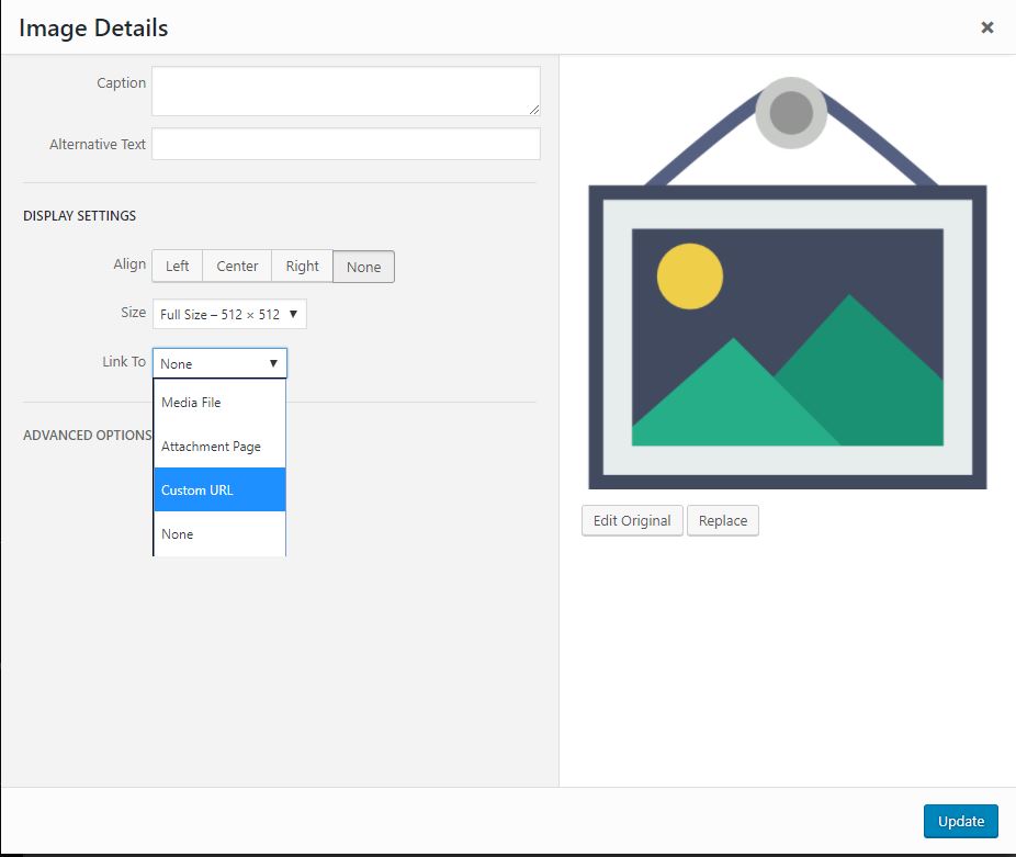 WordPress Image Details