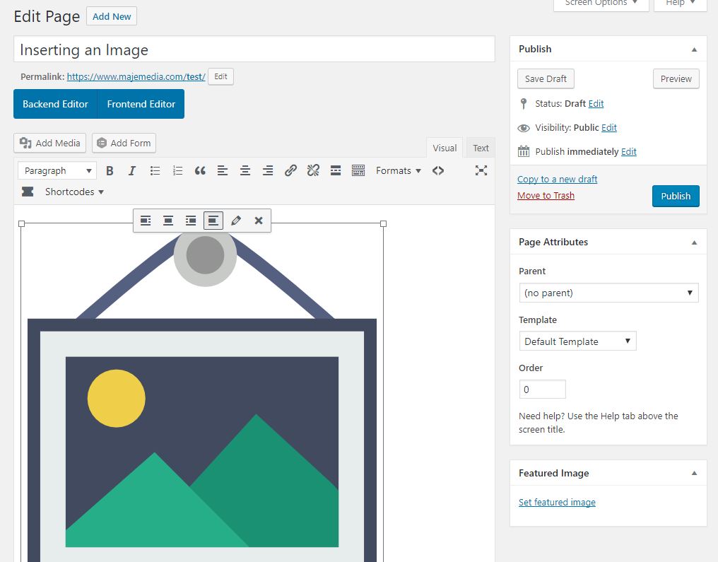WordPress Image Options