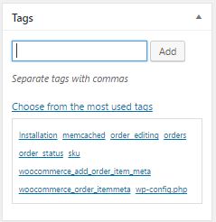 WordPress tags WordPress tags