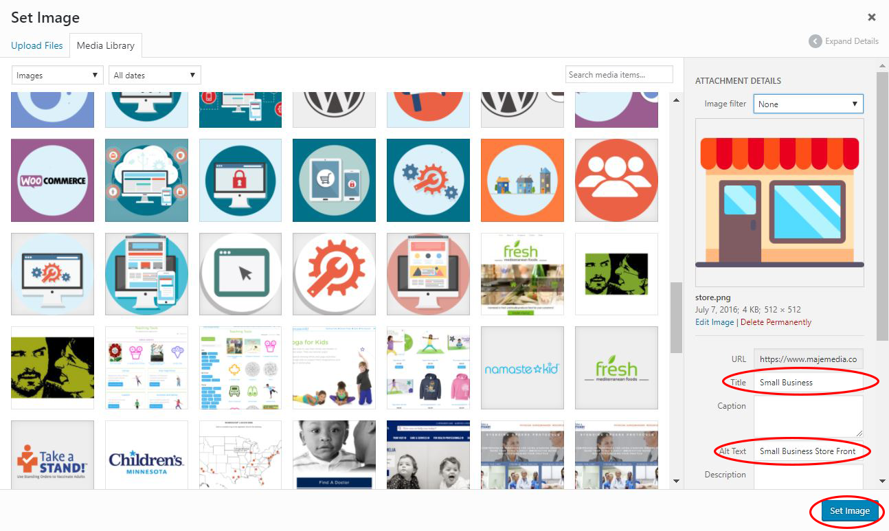 Page Builder Set Image Setting Your Image After Upload