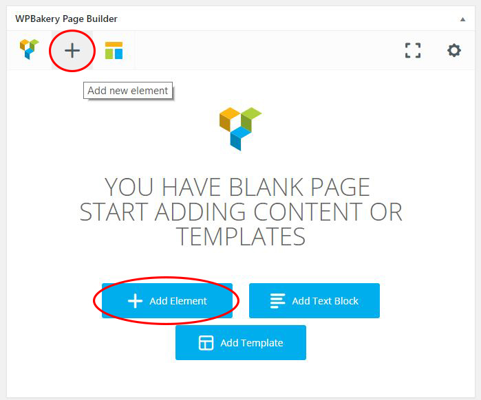 WP Bakery PageBuilder Add Element