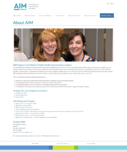 New AIM About Us Page In WordPress