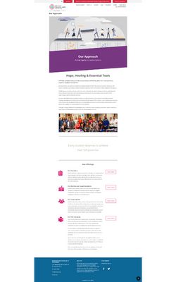 General pages on the site were not flexible, and were difficult to maintain. There was no space for additional modules, or calls to action to promote events or encourage membership.