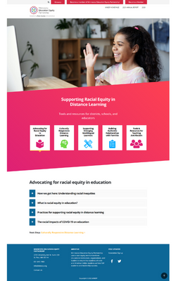 The old home page was vibrant, but stayed pretty static, and didn't describe much of the work MnEEP does.